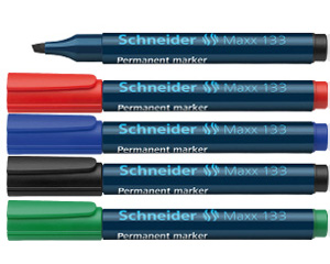 Mar�ieris permanents, 3mm, za��, sl�ps, Maxx 133, SCHNEIDER